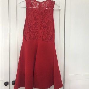 Forever 21 Red Lace Dress